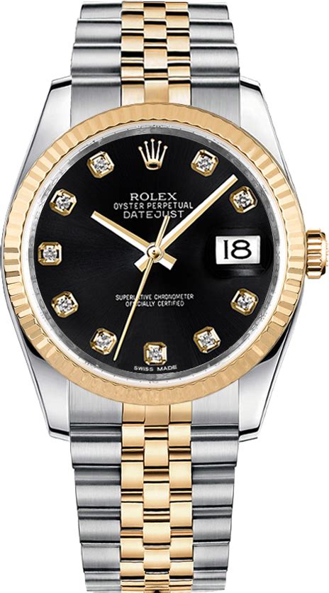 quadrante rolex datejust nero|datejust 36 oro bianco.